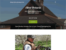 Tablet Screenshot of allredorchards.com